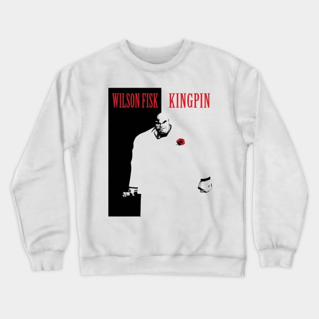 Kingpin Crewneck Sweatshirt by amodesigns